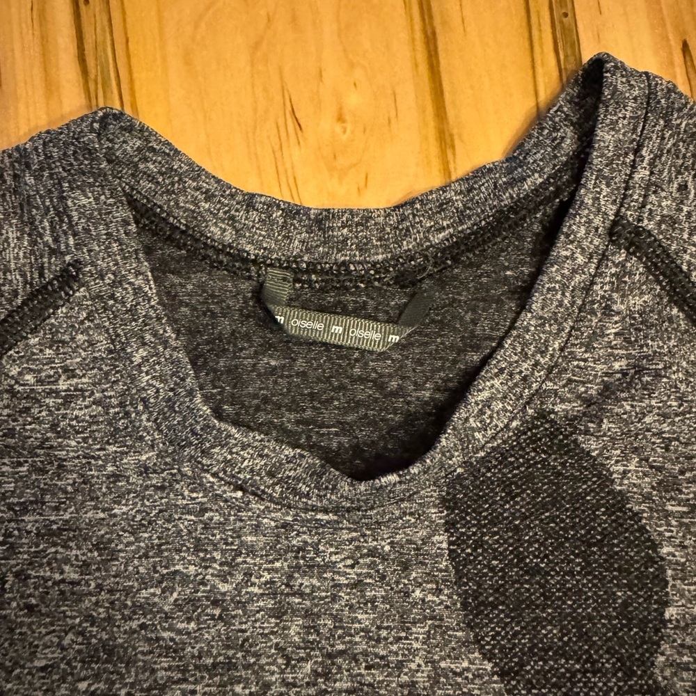 Heather Charcoal Bird Print Tee - Picture 3 of 5
